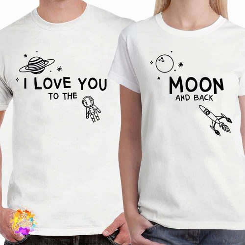 חולצות אוהב אותך לירח ובחזרה זוגיות