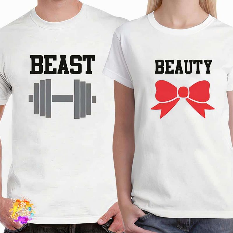 חולצות זוגיות Beast Beauty