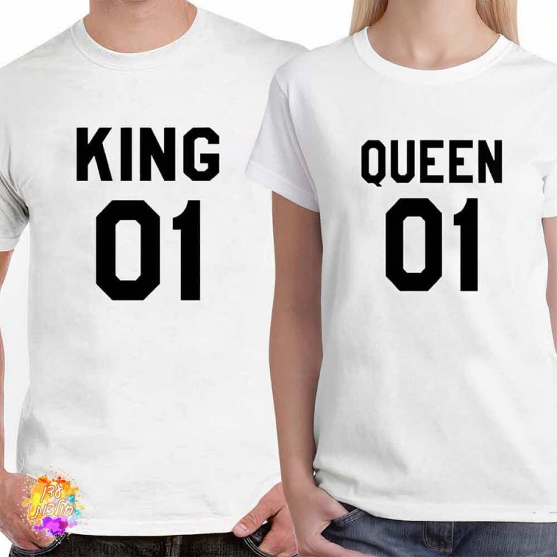 חולצות זוגיות מלך ומלכה 01