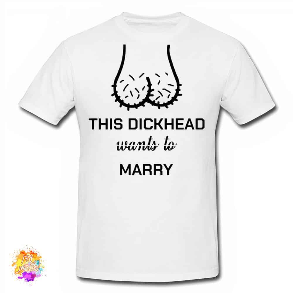 חולצה עם הדפסה למסיבת רווקים dickhead חולצה עם הדפסה למסיבת רווקים dickhead