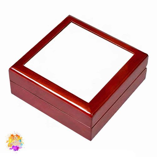 קופסת תכשיטים מהודרת מעץ עם הדפסה אישית -1