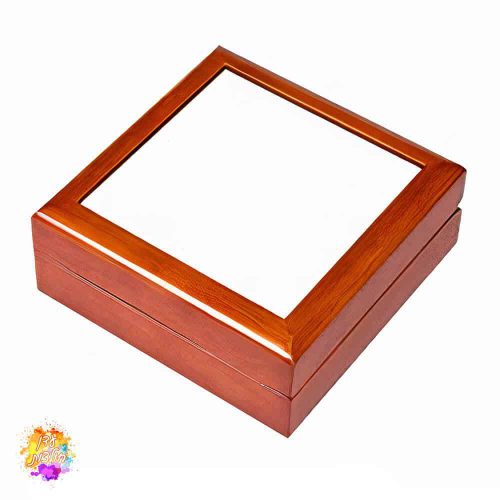 קופסת תכשיטים מהודרת מעץ עם הדפסה אישית -3