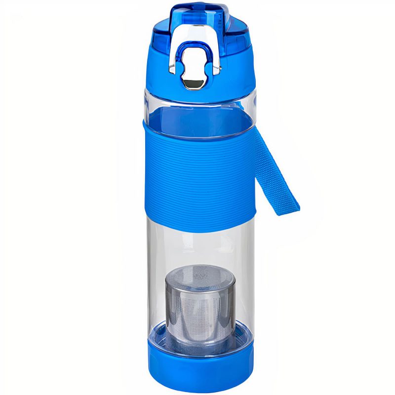 צ'אי בקבוק ספורט פלסטי עם פילטר לחליטת תה מבית H2O-Pro 4320 כחול_auto_x2